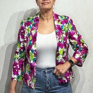 Kasper Floral Blazer Sz 8